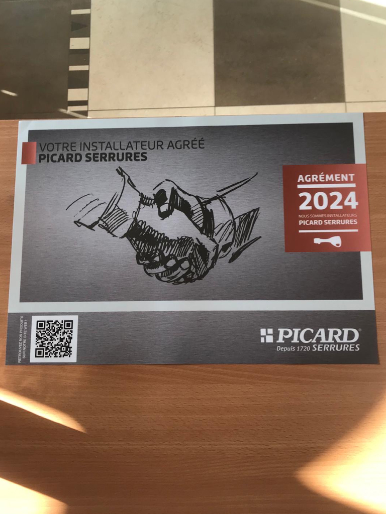 Installateur agréé Picard Serrures 2024