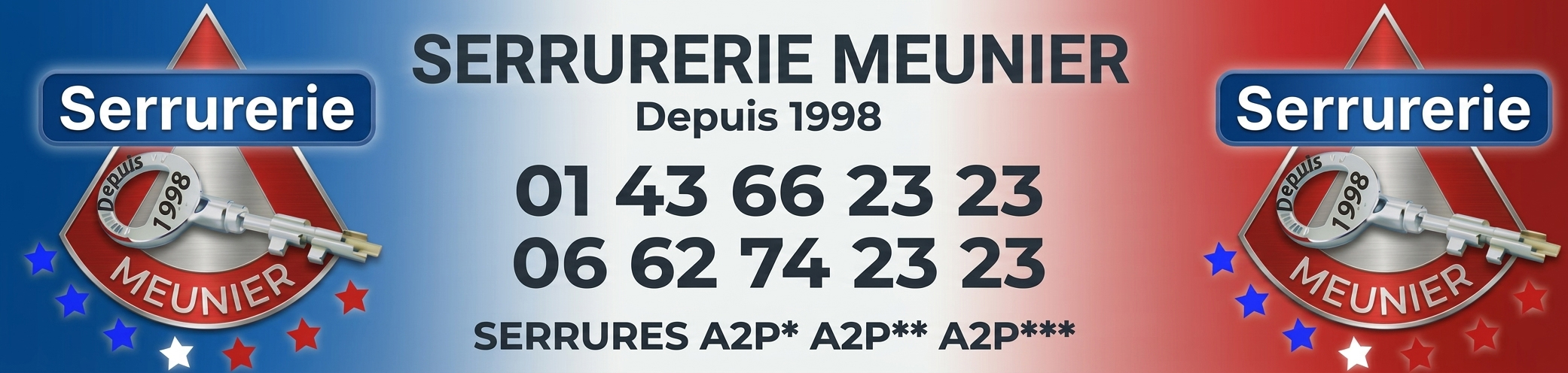 Bandeau Serrurerie Meunier Paris 2026